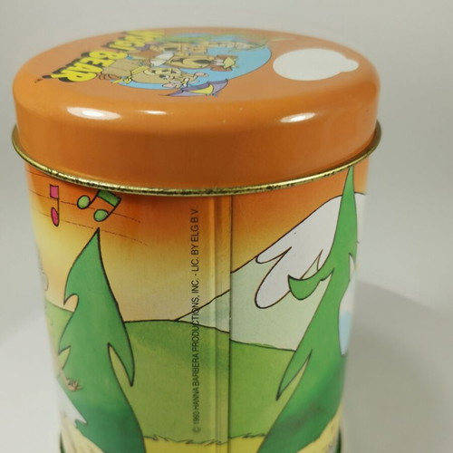 Vintage collectible metal tin Yogi Bear Hanna-Barbera 1998 used