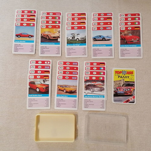 Top Ass Rally card game like new, complete set 32/32