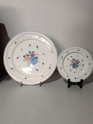Vintage διακοσμητικά κεραμικά πιάτα Provincial Bouquet σετ
