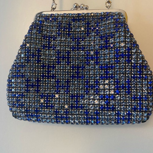 Bag with Swarovski like new and extra long strap