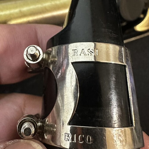 Alto saxophone used, with case