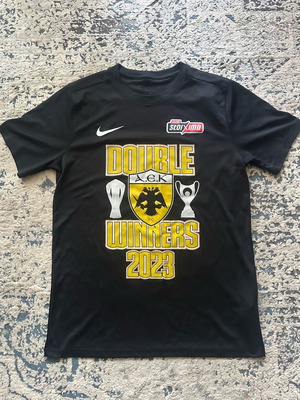 Εμφάνιση ΑΕΚ Μπουτίκ 2022/23 σαν καινούργια, double winners 2023, μέγεθος Large