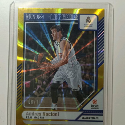 Andres Nocioni gold card Panini Euroleague like new