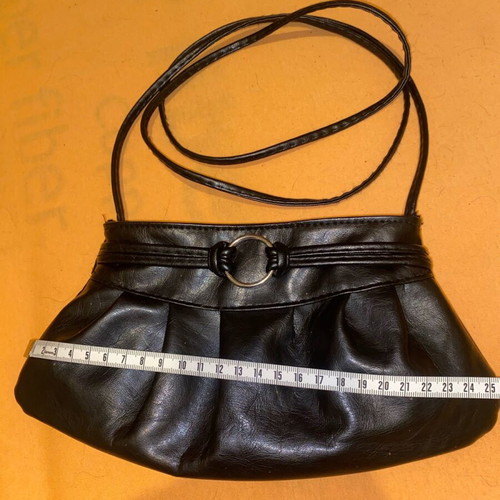 Women's crossbody bag like new, black faux leather
