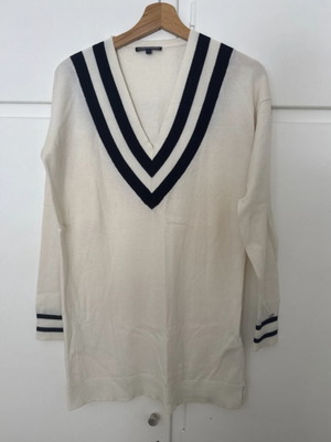 Tommy Hilfiger long blouse like new, size S, black and white