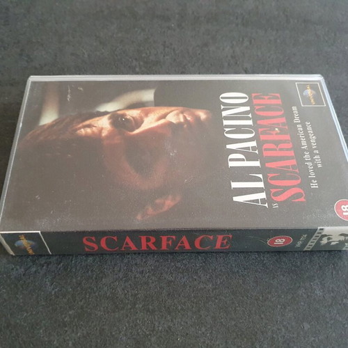 Scarface VHS tape used, English version