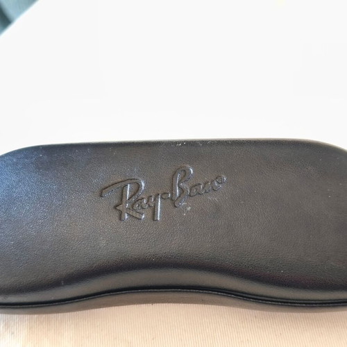 Rayban sunglasses mirror like new, blue and gold frame
