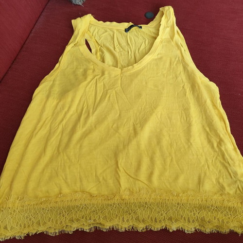 Zara yellow blouse size L like new