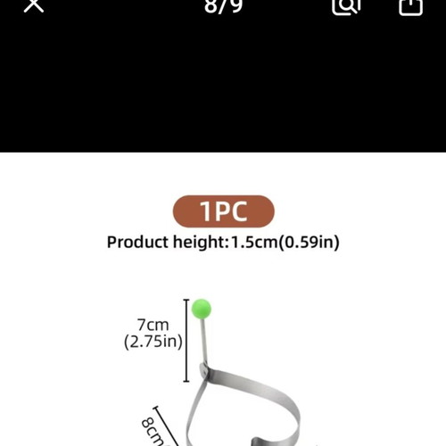 Egg Mold Set of 5, stainless steel, like new
