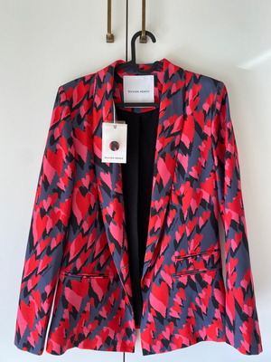Silvian Heach blazer new, size 38, multicolor heart pattern