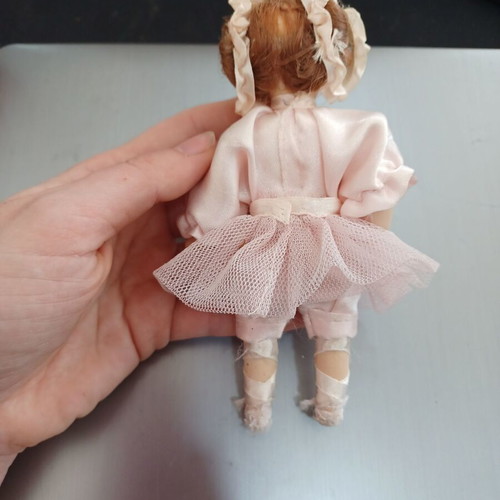 Porcelain ballerina doll used, collectible, height 15 cm