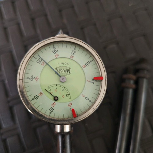Mauser micrometer used with 0.01 mm accuracy