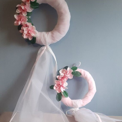 Wedding and Baptism Decoration Set new, handmade with tulle roll