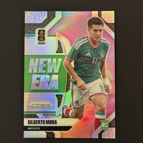 Gilberto Mora 2026 Panini Prizm FIFA World Cup RC Silver New Era #15 Mexico like new