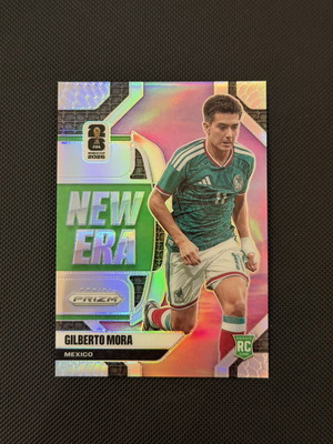 Gilberto Mora 2026 Panini Prizm FIFA World Cup RC Silver New Era #15 Mexico like new