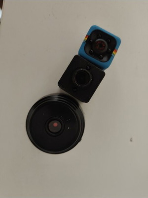Mini cameras used, pack all together