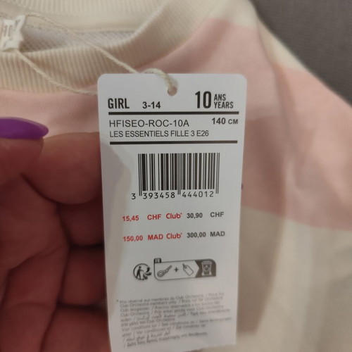 Orchestra thin sweatshirt new with tags, size 140 cm
