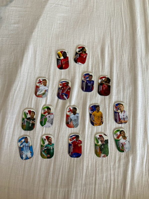 Football tags set of 16 pieces, part 2