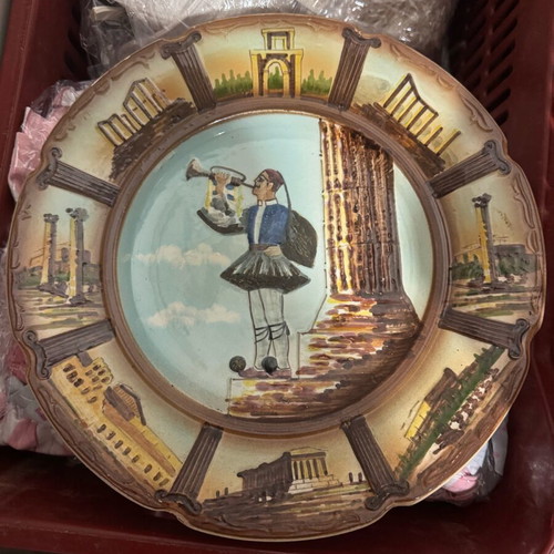 Decorative ceramic plate used