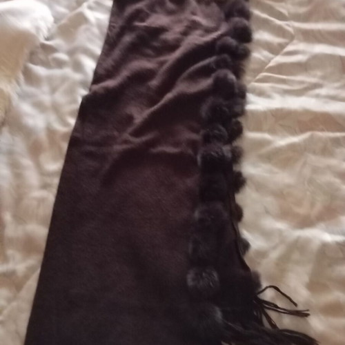Capes like new brown and burgundy with eco fur and fringes