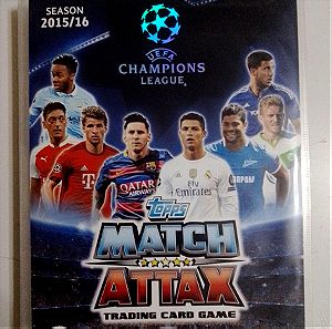 2015-16 Topps Champions League Match Attax base set 500 κάρτες πλήρες σε μπίντερ