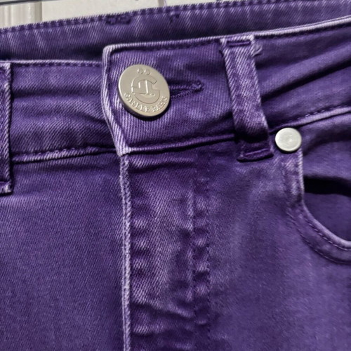 Gaelle Paris jeans slim fit purple, high waist, like new, size 27