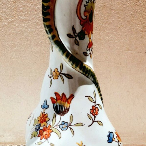 Collectible Faience Rouen Vase 19th Century used