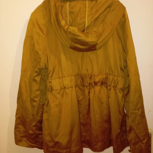 French Connection women's jacket used, mustard color, size L, cotton and linen