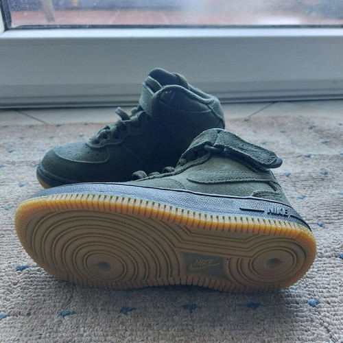 Nike Air Force 1 High LV8 GS Kids Sneakers Boots Khaki New