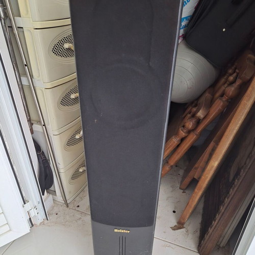 Roister speakers used, set of 2, floor-standing with wooden finish
