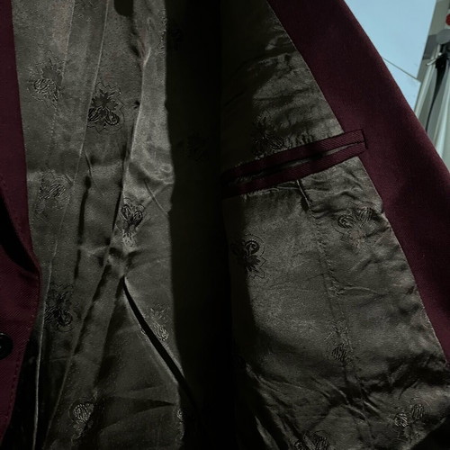 Wool jacket like new, burgundy, size 50 with pockets