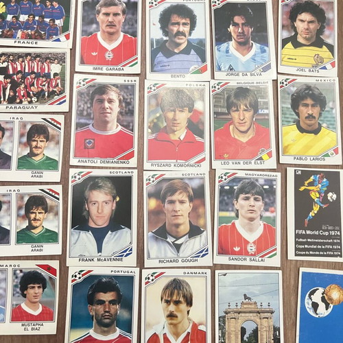 Αυτοκόλλητα Panini Mexico 86 μεταχειρισμένα, πακέτο 28 τεμαχίων