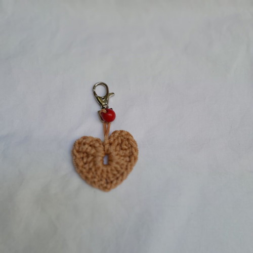 Charms keychain handmade, new, pink
