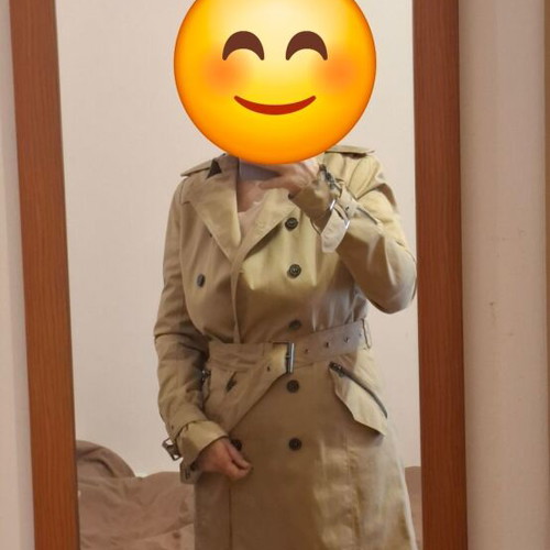 Zara trench coat new, beige, size M