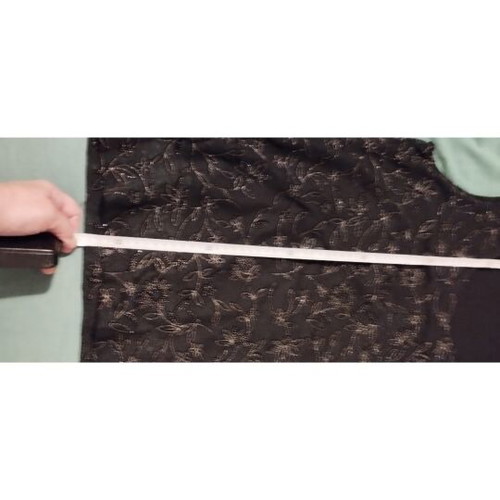 Black party top for women like new with shiny details