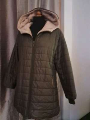 Jacket with warm lining like new, size M