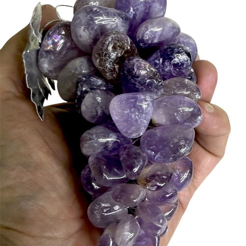 Amethyst Handmade Decorative Grape Cluster 510g