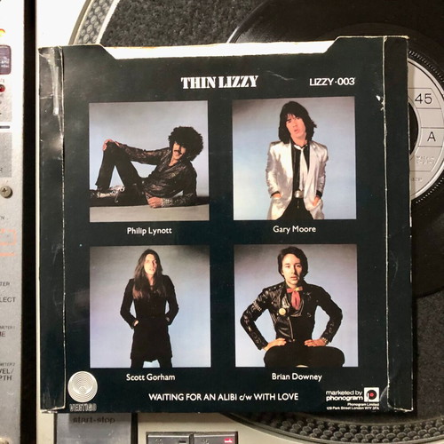 Thin Lizzy Waiting For An Alibi 7" vinyl single used, rock