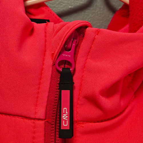 CMP Softshell Fleece Jacket for Girls 12 Years Like New, Coral Pink
