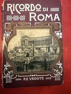 Ricordo di Roma vintage αναμνηστικό λεύκωμα φωτογραφιών Parte Seconda σαν καινούργιο