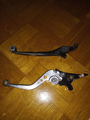 Levers for Honda Innova 125 used, black and silver RIDE IT