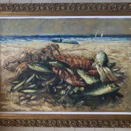 Ektor Doukas oil painting on canvas used 50x70