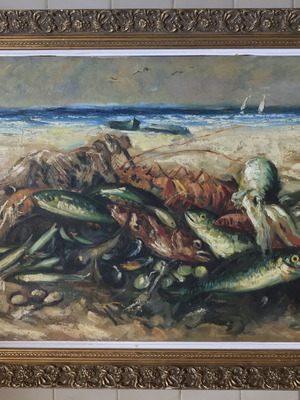 Ektor Doukas oil painting on canvas used 50x70