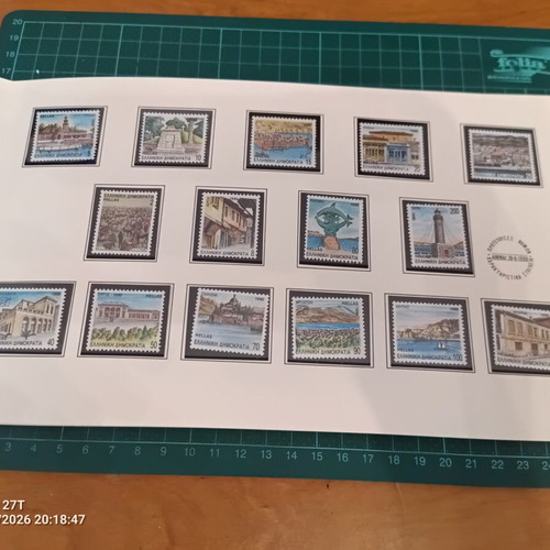 Greek Stamp Album 1990 Official Collectible New