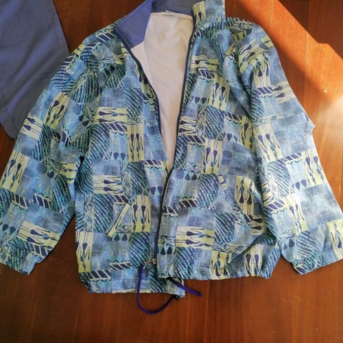 Sergio Tacchini women's tracksuit used, waterproof fabric with cotton lining