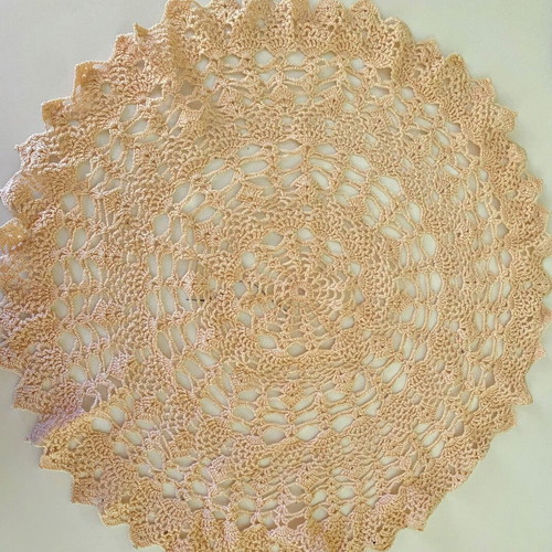 Handmade Crochet Doily Vintage Style 40cm