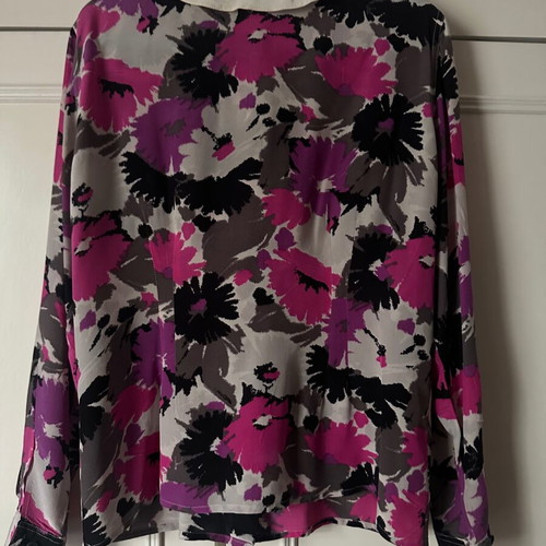 Women's 100% silk shirt M used, multicolor