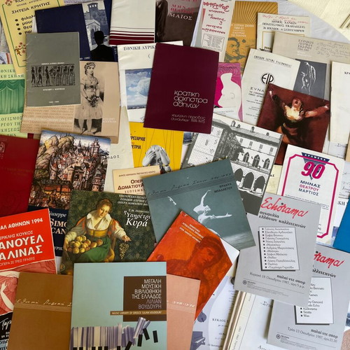 Old music event programs used