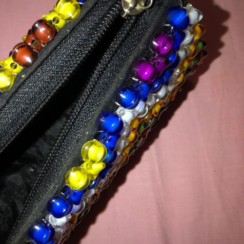 Handmade wallet pouch with beads new