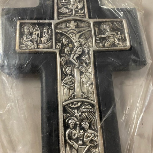 Collectible Silver Art Cross 12x8 cm like new